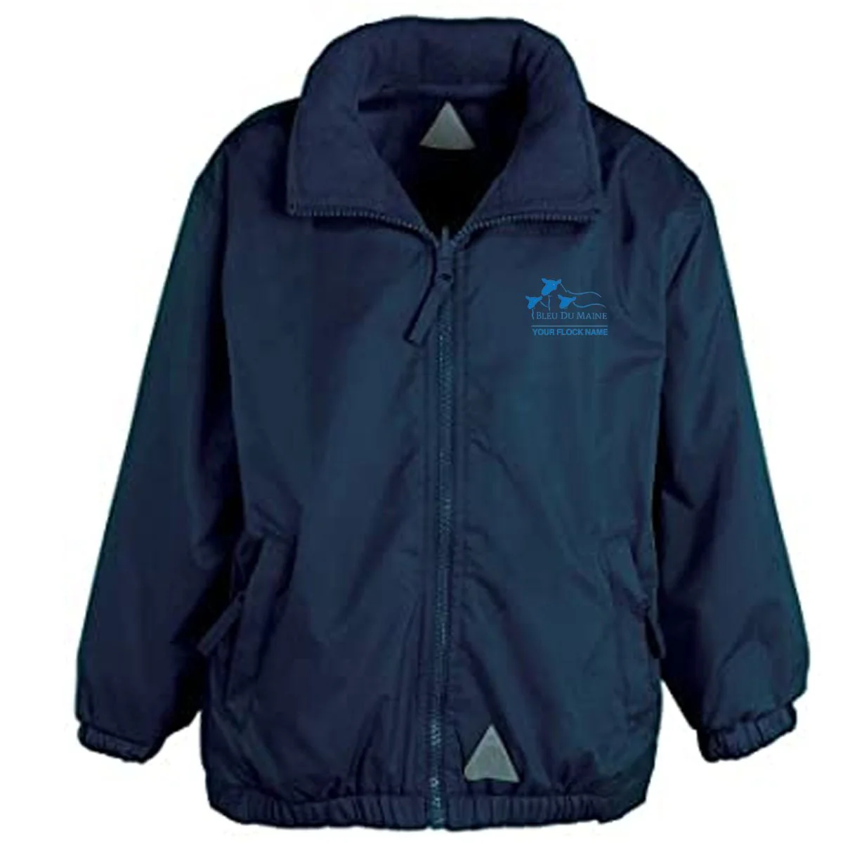 Bleu Du Maine Sheep Society Kids Rain Jacket - Image 3