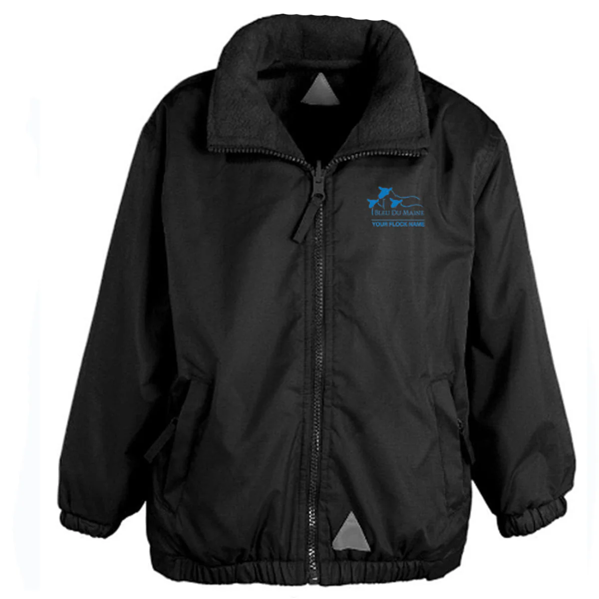 Bleu Du Maine Sheep Society Kids Rain Jacket - Image 4