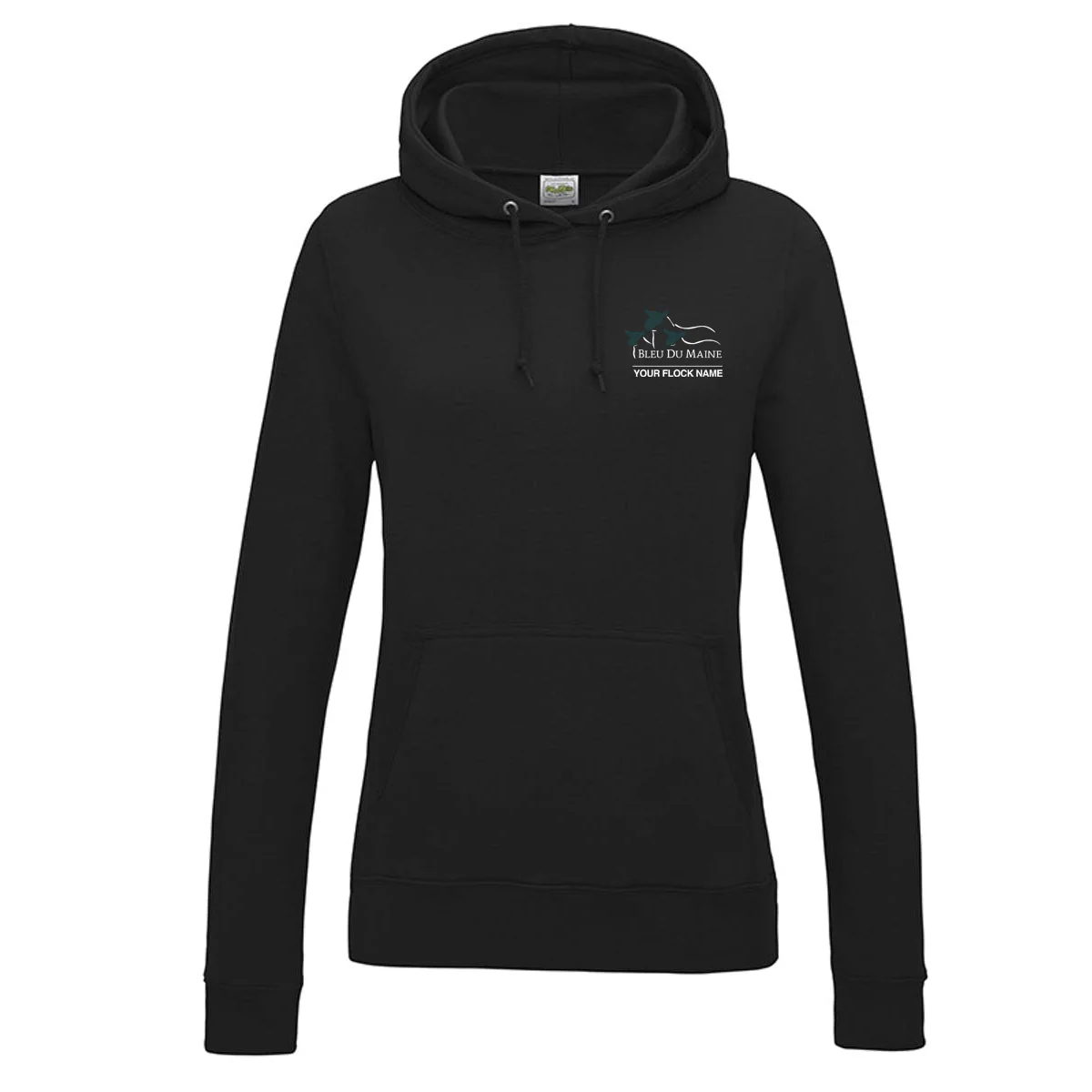 Bleu Du Maine Sheep Society Ladies Hoody - Image 3