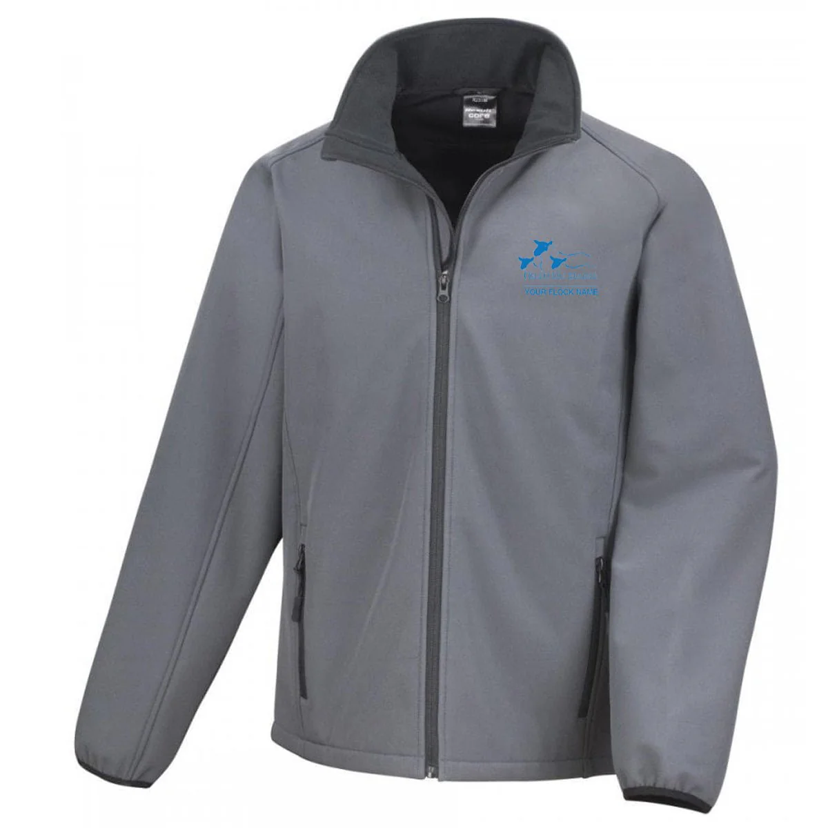 Bleu Du Maine Sheep Society Mens Softshell Jacket - Image 3